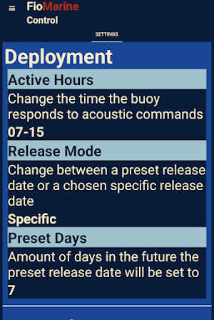 Fiomarine Control Screenshot 2