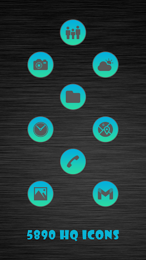 Dusky Blue Infinity Icons Screenshot 0