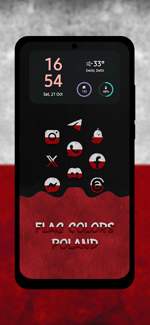 Poland - Flag Colors Icons Screenshot 2