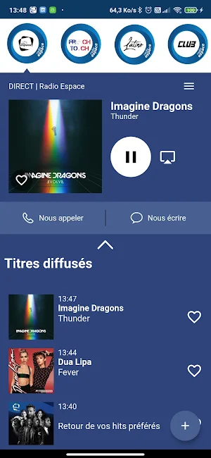 Radio Espace Screenshot 1