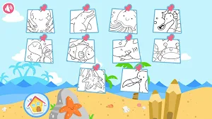 Il mare: disegna e colora Screenshot 2