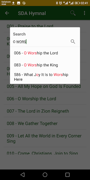 SDA Hymn Books Collection Screenshot 1