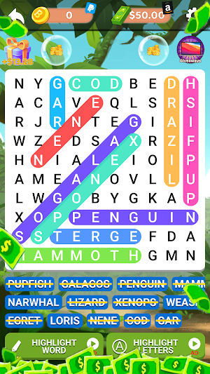 Word Search:Win Real Money Screenshot 1