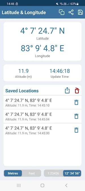 Latitude & Longitude Offline Screenshot 1