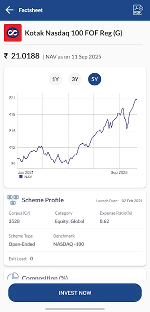 Moneyxl:Mutual Fund App Screenshot 1
