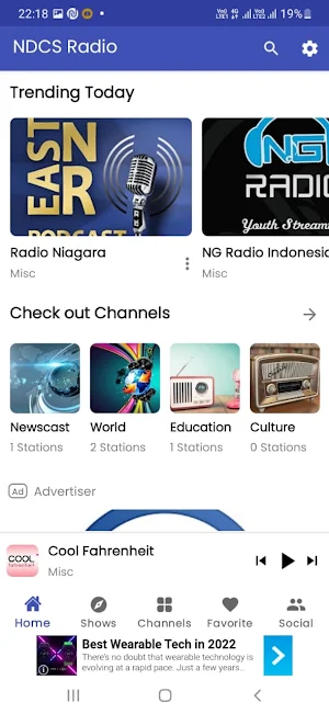 NDCS Radio Screenshot 1