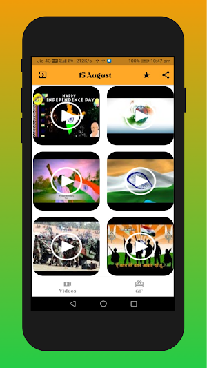 15 August Video Status Screenshot 0