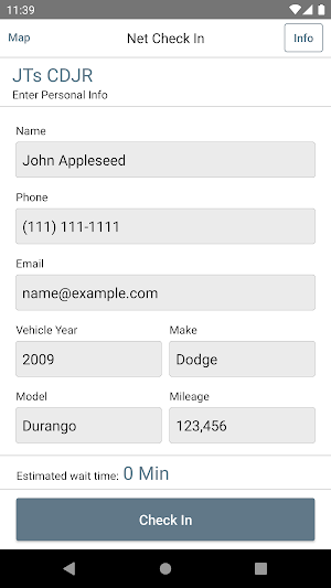 Net Check In - JTs CDJR Screenshot 1
