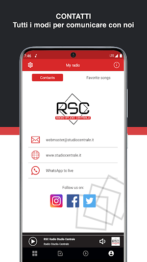 R.S.C. Radio Studio Centrale Screenshot 2