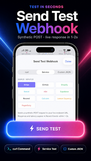 Webhook Push Notifications App Screenshot 3