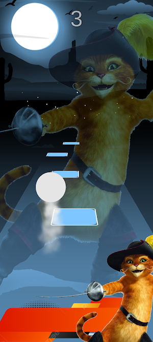 Puss In Boots Tile Hop Screenshot 2