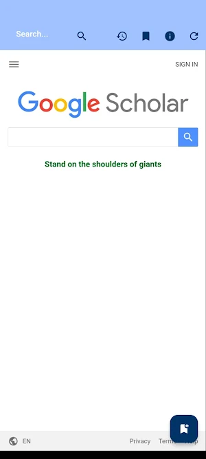GScholar App Screenshot 1