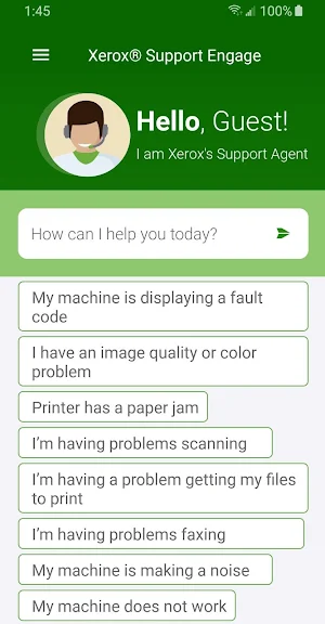 Xerox® Support Engage Screenshot 1