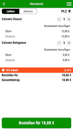 Pizza Sofort Karlsruhe Screenshot 1