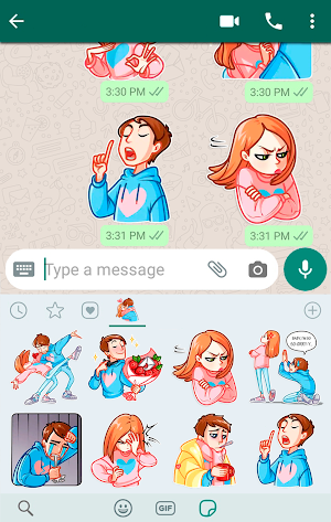 Love Story Stickers Screenshot 1