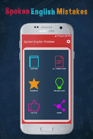 Common Spoken English Mistakes Screenshot 0