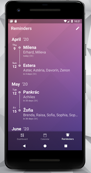 Name day Screenshot 2