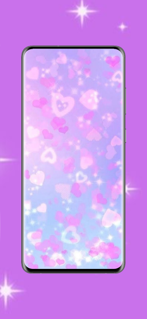 Purple kawaii wallpaper Screenshot 0
