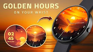 Horizon Sunset Watch Face Screenshot 2