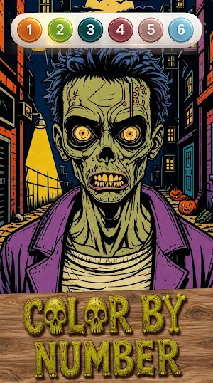 Zombie Color by Number Screenshot 2