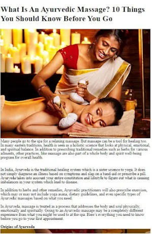 Ayurvedic Body Massage Tips Screenshot 3