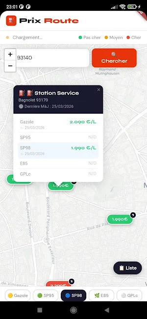 PrixRoute - Prix Carburants Screenshot 3