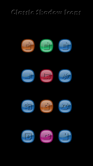 Classic Shadow Colors Icons Screenshot 1