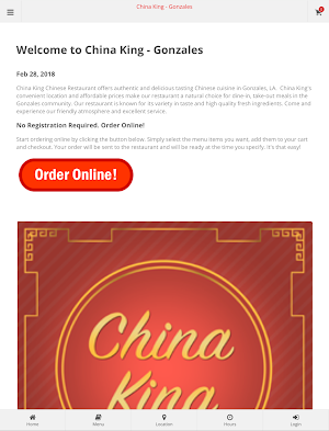 China King Gonzales Ordering Screenshot 3
