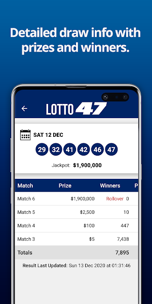 Michigan Lottery Numbers Screenshot 1
