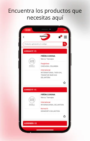 Transejes Catalogo Screenshot 2