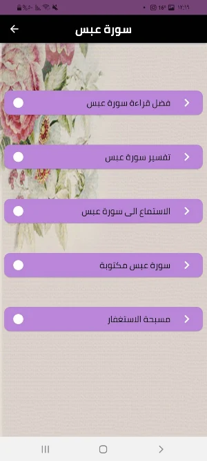 سورة عبس Screenshot 1
