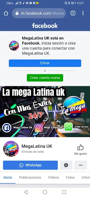 Radio La Mega Latina Uk Screenshot 2
