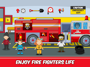 Pretend my Fire Station: Town Firefighter Life Screenshot 1