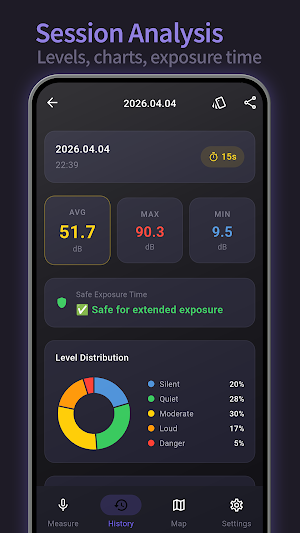 DecibelMap - Noise Level Meter Screenshot 3