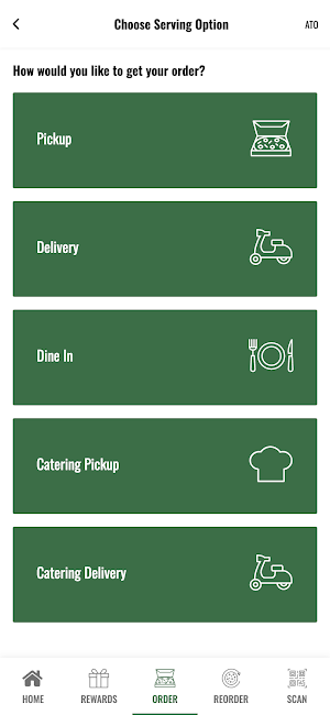 Wooster's Pizzeria app Screenshot 1