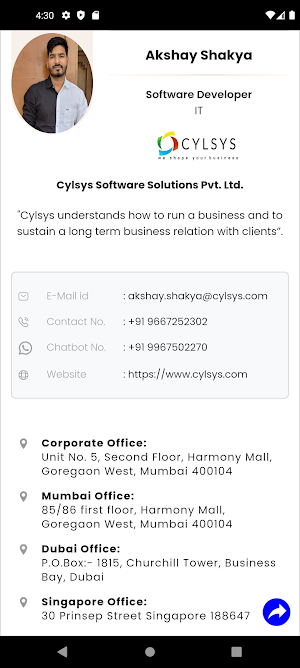 Cylsys Digi Card Screenshot 3