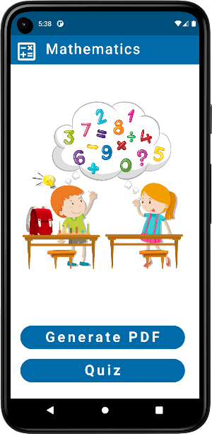 Mathematics Quiz Screenshot 0
