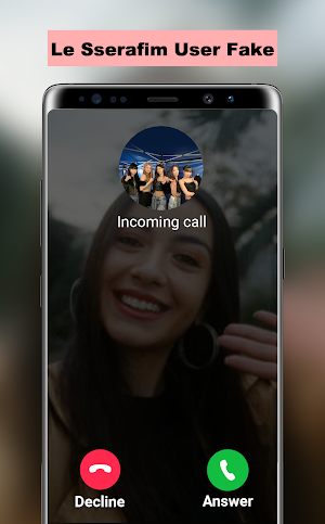 LE SSERAFIM Fake Call Screenshot 2
