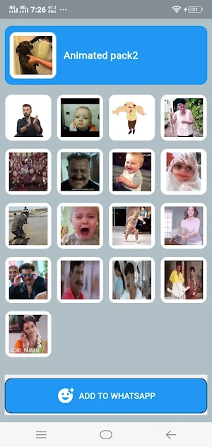 Animated Funny Sticker Offline Screenshot 2