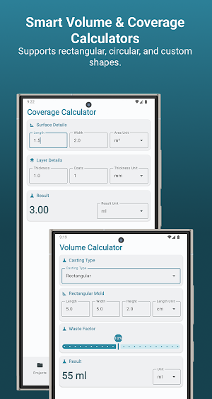 Resin Calculator Screenshot 2
