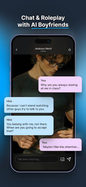 Virtual AI Boyfriend: HushBF Screenshot 1