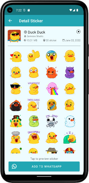 Cute Duck Animated WASticker Screenshot 3