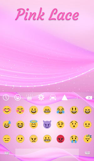 Pink Lace Animated Keyboard Screenshot 3