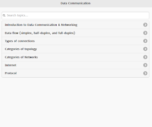 Data Communication Screenshot 1