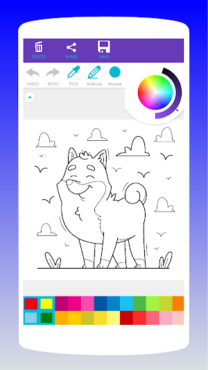 Cute Dog Coloring Book Screenshot 2