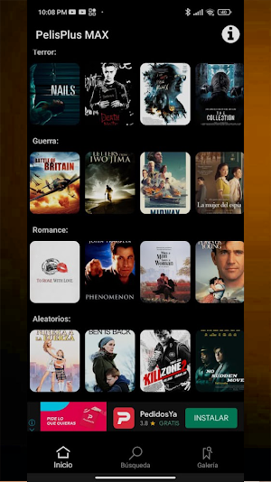 PlayPelis Ver películas HD Screenshot 1