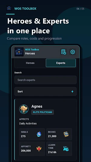 WOS Toolbox: Calculators Screenshot 3