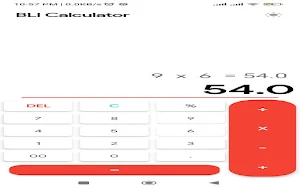 BLI Calculator Screenshot 1