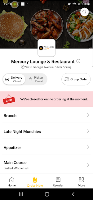 Mercury Lounge & Restaurant Screenshot 1