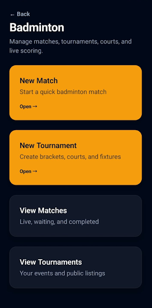 MAPOS – Tournament Manager Screenshot 1